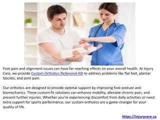 Health Solutions with Acupuncture, Custom Orthotics, Sport Injury Treatment.PPTX