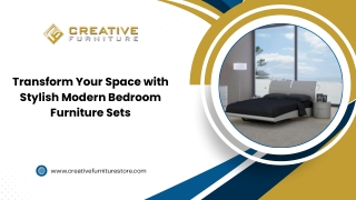 Transform Your Space with Stylish Modern Bedroom Furniture Sets