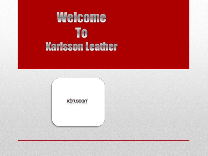 welcome to karlsson leather