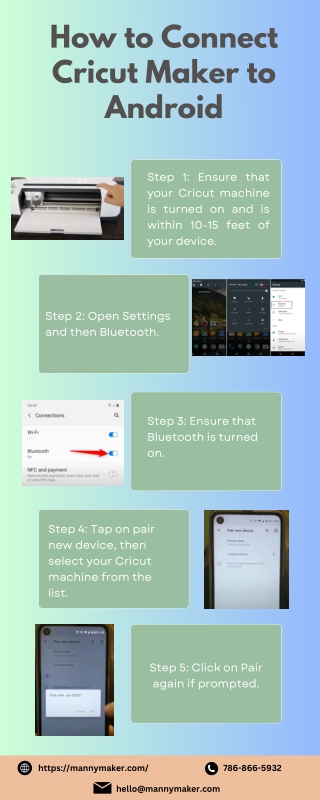 How to Connect Cricut Maker to Android