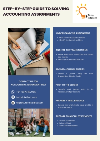 step by step guide to solving accounting