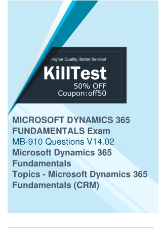 Microsoft MB-910 Exam Questions to Ensure Your Success