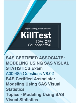 SAS A00-485 Exam Questions to Ensure Your Success