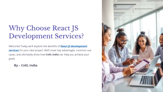 why choose react js development services