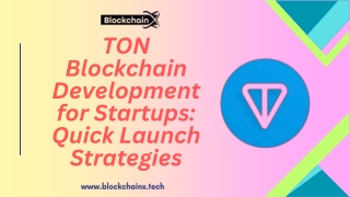 ton blockchain development for startups quick