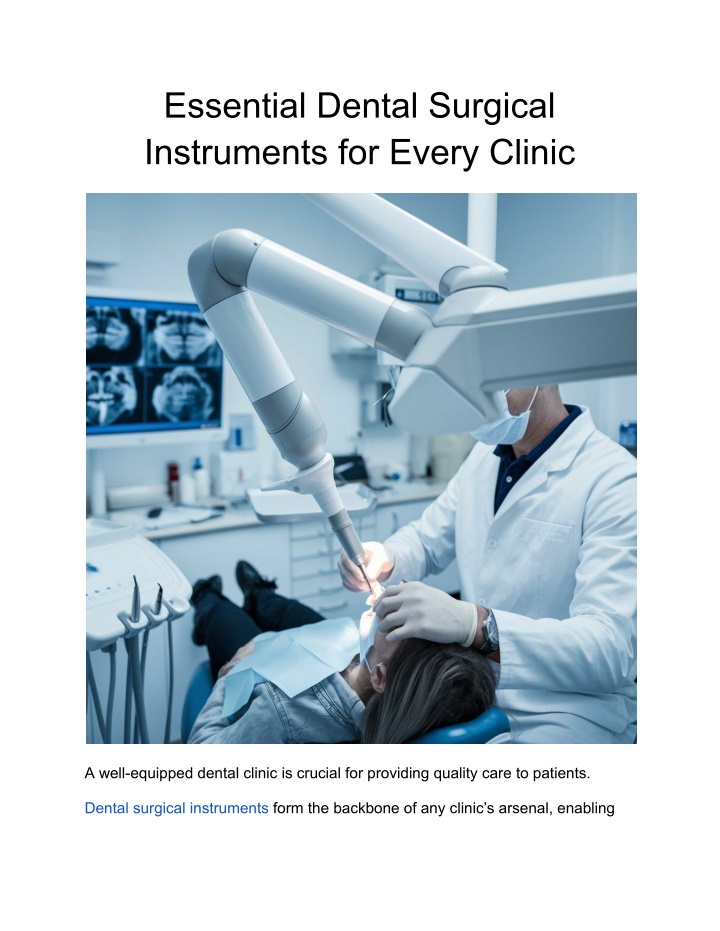 essential dental surgical instruments for every