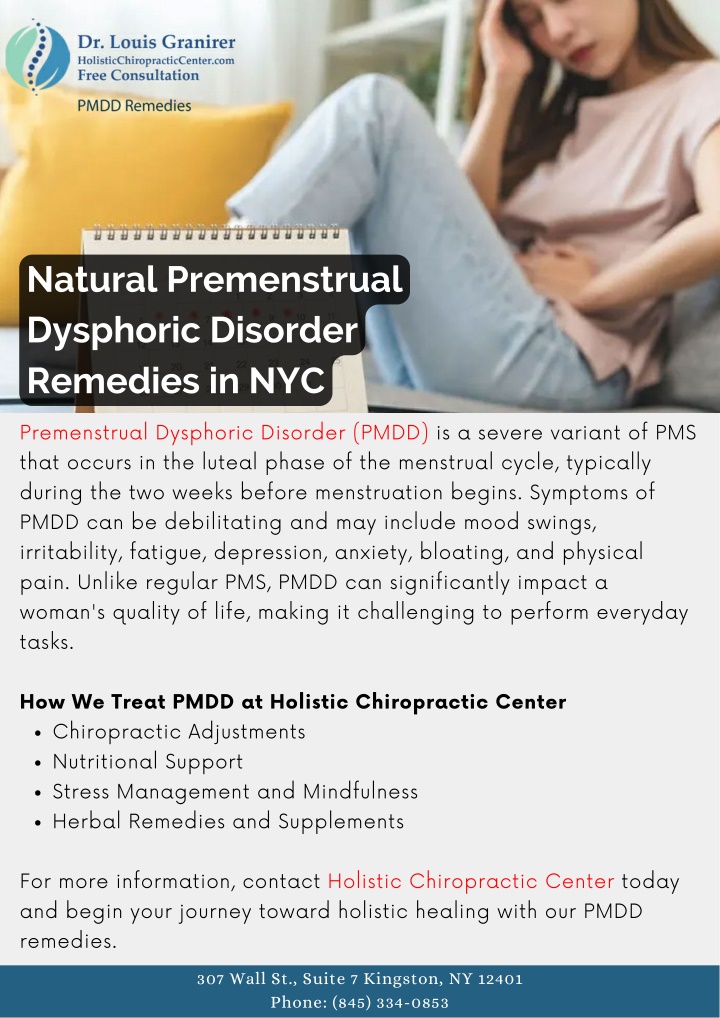 natural premenstrual dysphoric disorder remedies