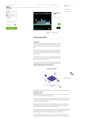 Global Bee Robot Market: Revolutionizing Agriculture and Sustainability