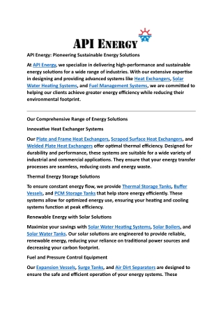 API ENERGY
