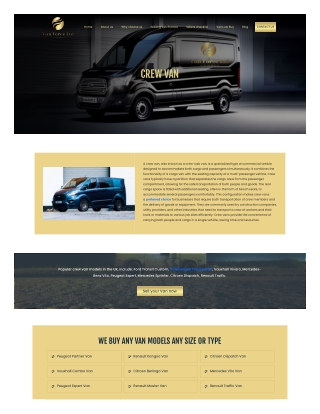 Sell My Crew Van in the UK  Get the Best Offer with Van Force Ltd
