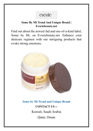 Some By Mi Trend And Unique Brand  Evoriebeauty.net