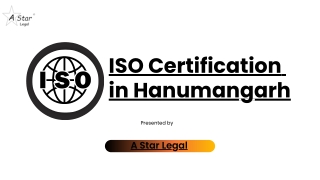 iso certification in hanumangarh