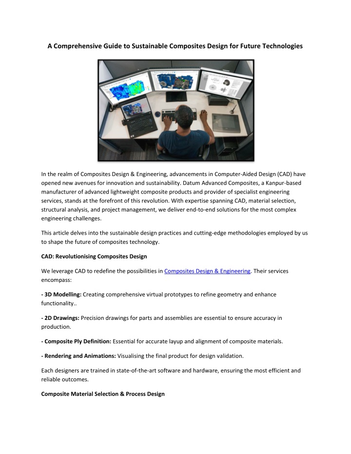 Ppt A Comprehensive Guide To Sustainable Composites Design For Future