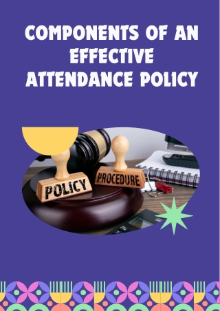 components of an effective attendance policy