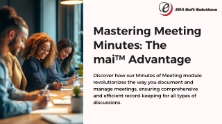 mastering meeting minutes the mai advantage