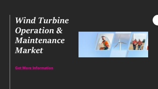 wind turbine operation maintenance market