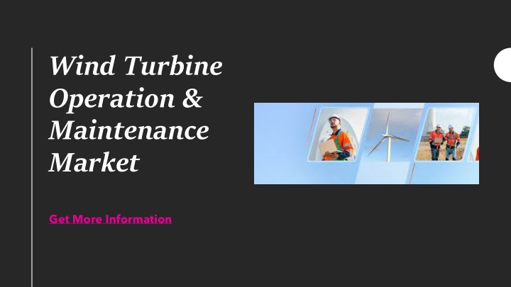 wind turbine operation maintenance market