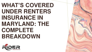 What’s Covered Under Renters Insurance in Maryland The Complete Breakdown