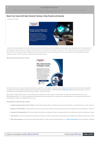 trainingx education