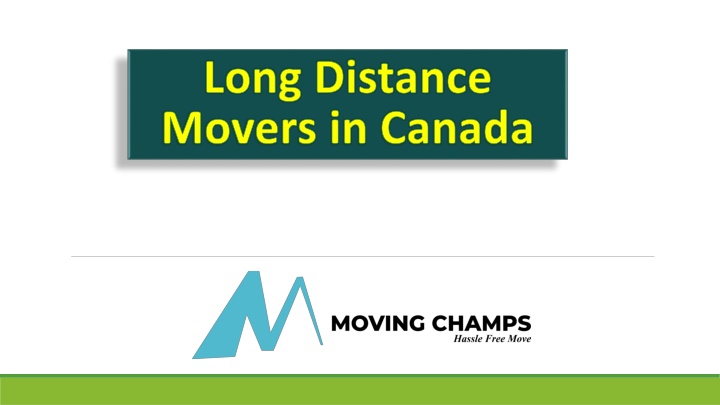 long distance movers in canada