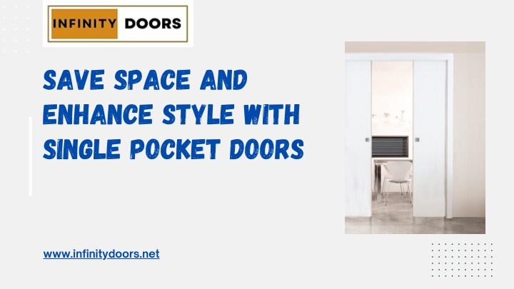 save space and enhance style with single pocket