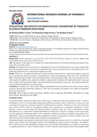 verma kb et al international research journal