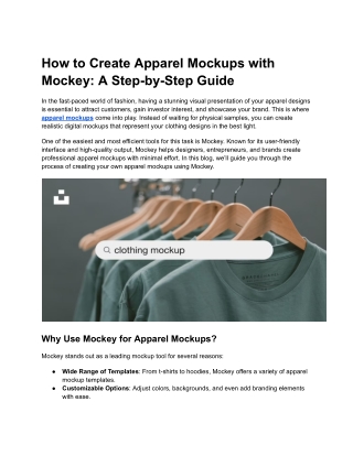 How to Create Apparel Mockups with Mockey_ A Step-by-Step Guide