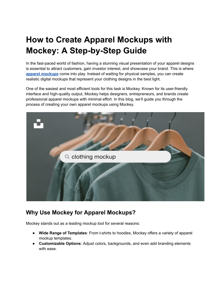 Ppt How To Create Apparel Mockups With Mockey A Step By Step Guide