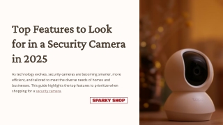 top features to look for in a security camera