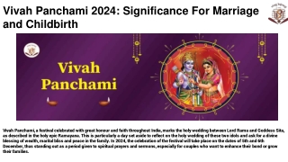 Vivah Panchami 2024_ Significance For Marriage and Childbirth