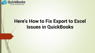 here s how to fix export to excel issues in quickbooks