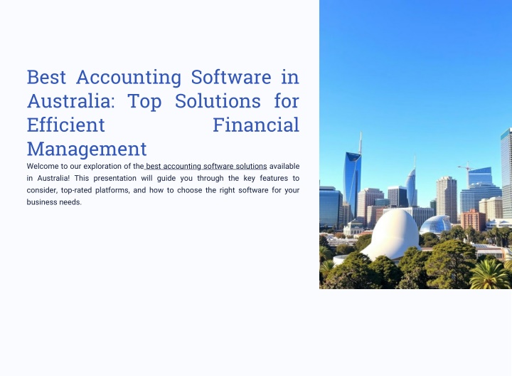 best accounting software in australia