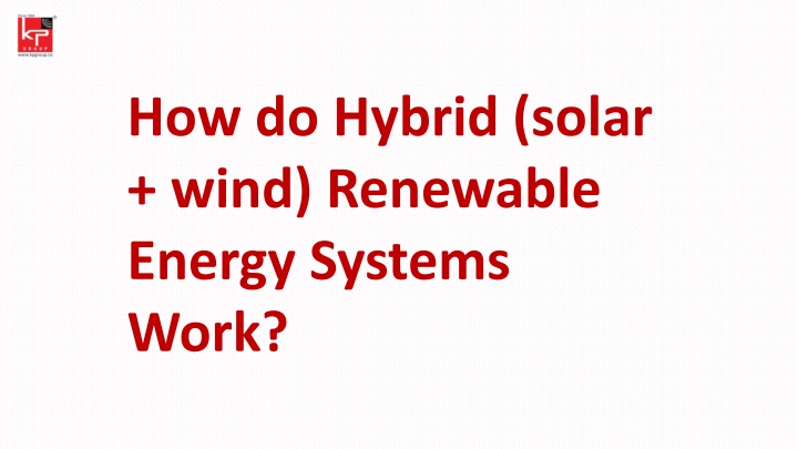 how do hybrid solar wind renewable energy systems