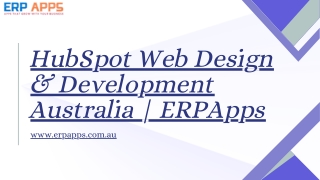 hubspot web design development australia erpapps