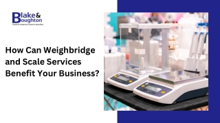 How Can Weighbridge and Scale Services Benefit Your Business?