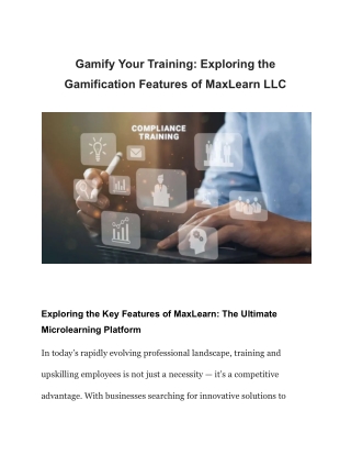 gamify your training exploring the