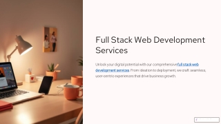 full stack web development services