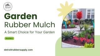 Garden Rubber Mulch - Durable and Eco-Friendly | Detroit Rubber Supply