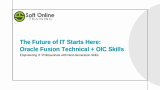 the future of it starts here oracle fusion