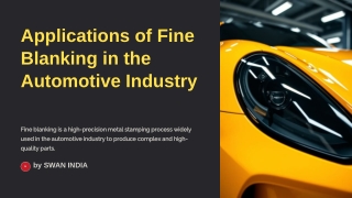 Fine Blanking The Future of Precision Metal Forming