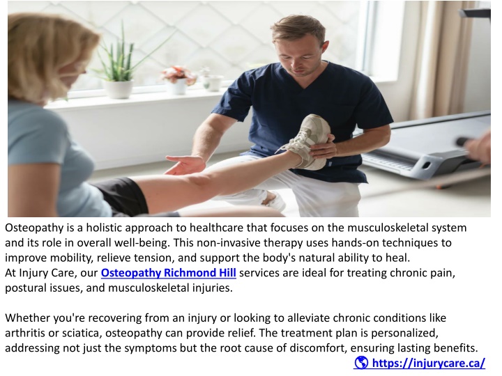 osteopathy is a holistic approach to healthcare