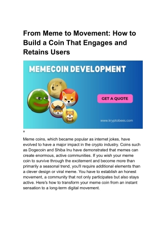 From Meme to Movement_ How to Build a Coin That Engages and Retains Users