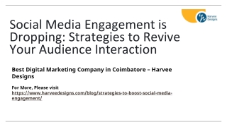 Social Media Engagement Drop -  Reasons and Recovery Strategies - Harvee Designs