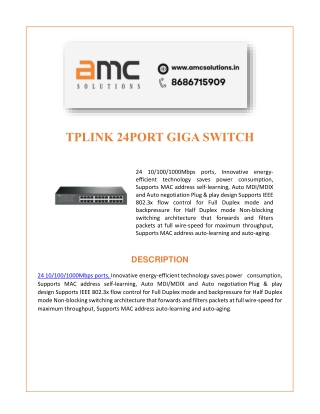 tplink 24port giga switch