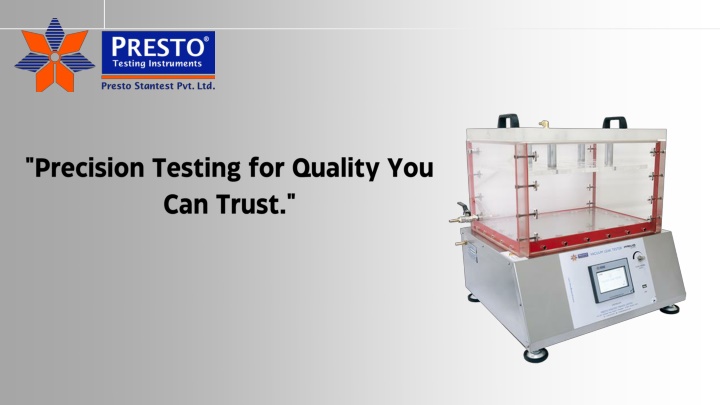 precision testing for quality you can trust