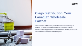 Olego Distribution: Your Canadian Wholesale Partner