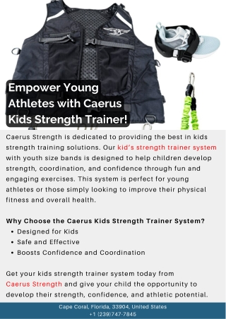 Empower Young Athletes with Caerus Kids Strength Trainer!