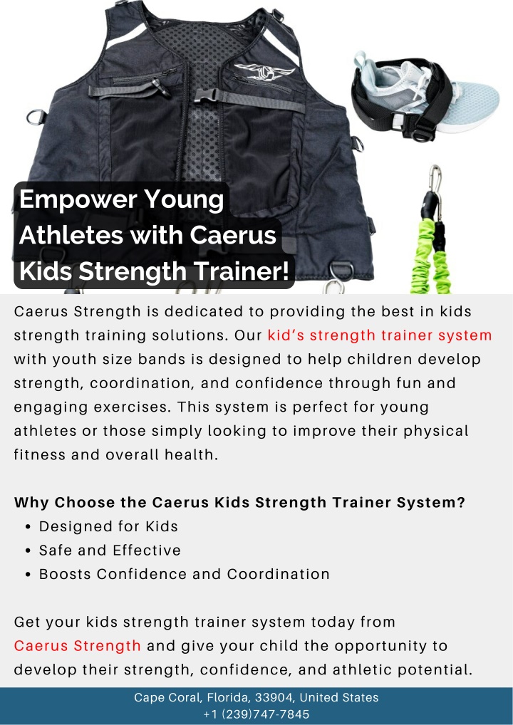 empower young athletes with caerus kids strength