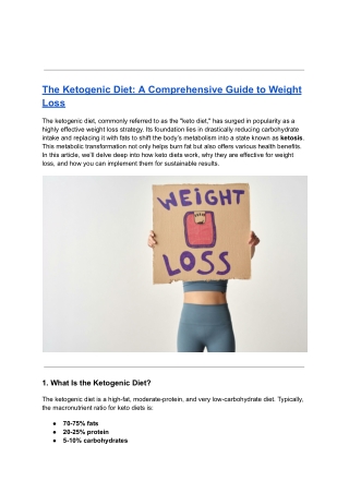 Custom Keto Diet