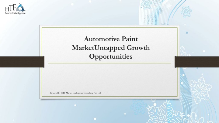 automotive paint marketuntapped growth